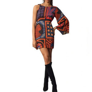 Farm Rio Anthropologie NEW One Shoulder Mini Dress